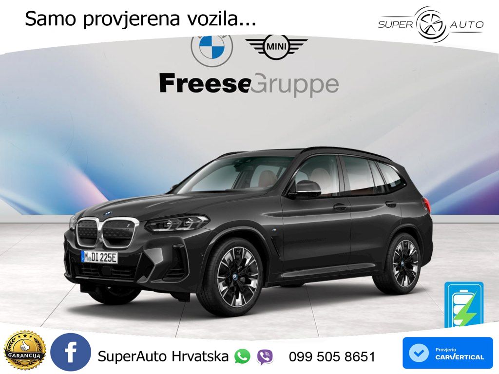 BMW iX3 80 kWh (286 KS) ACC+HEAD+GR SJED+360+PANO