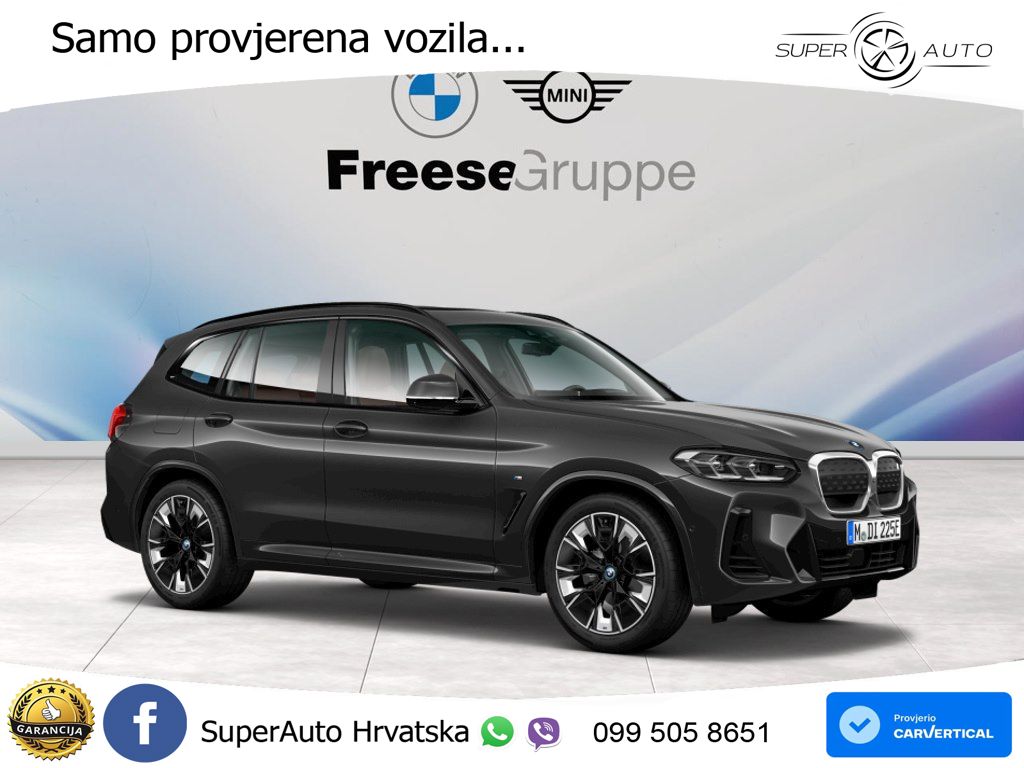 BMW iX3 80 kWh (286 KS) ACC+HEAD+GR SJED+360+PANO