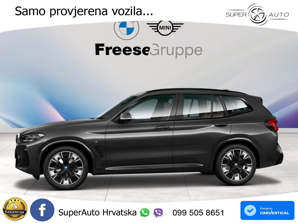 BMW iX3 80 kWh (286 KS) ACC+HEAD+GR SJED+360+PANO