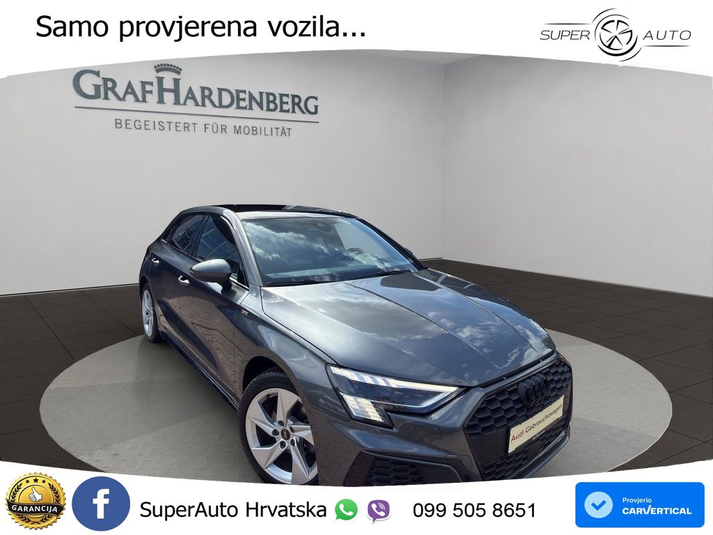 Audi A3 35 TDI (150 KS) S tronic S line LED+GR SJED+ACC