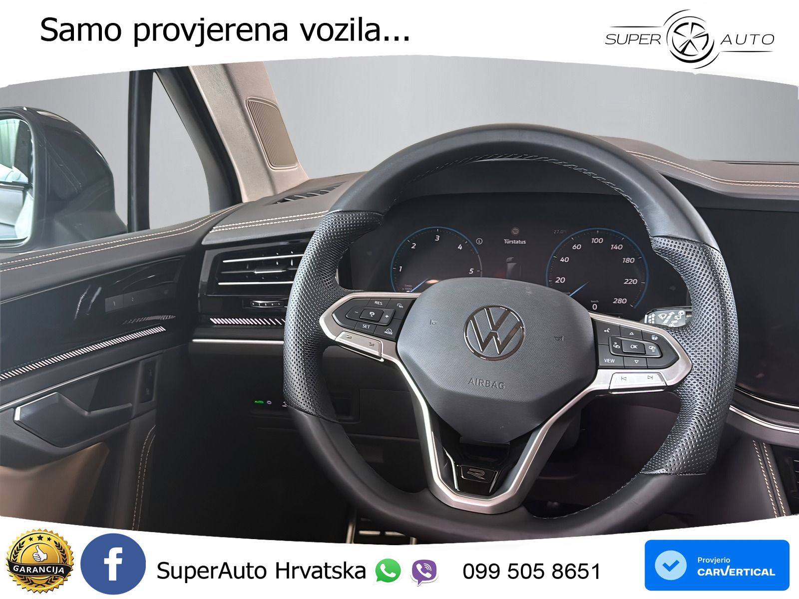 Volkswagen Touareg 3.0 V6 TDI (286 KS) 4MOTION Tiptronic ZRAČNI+ACC+4xGR SJED+KAM