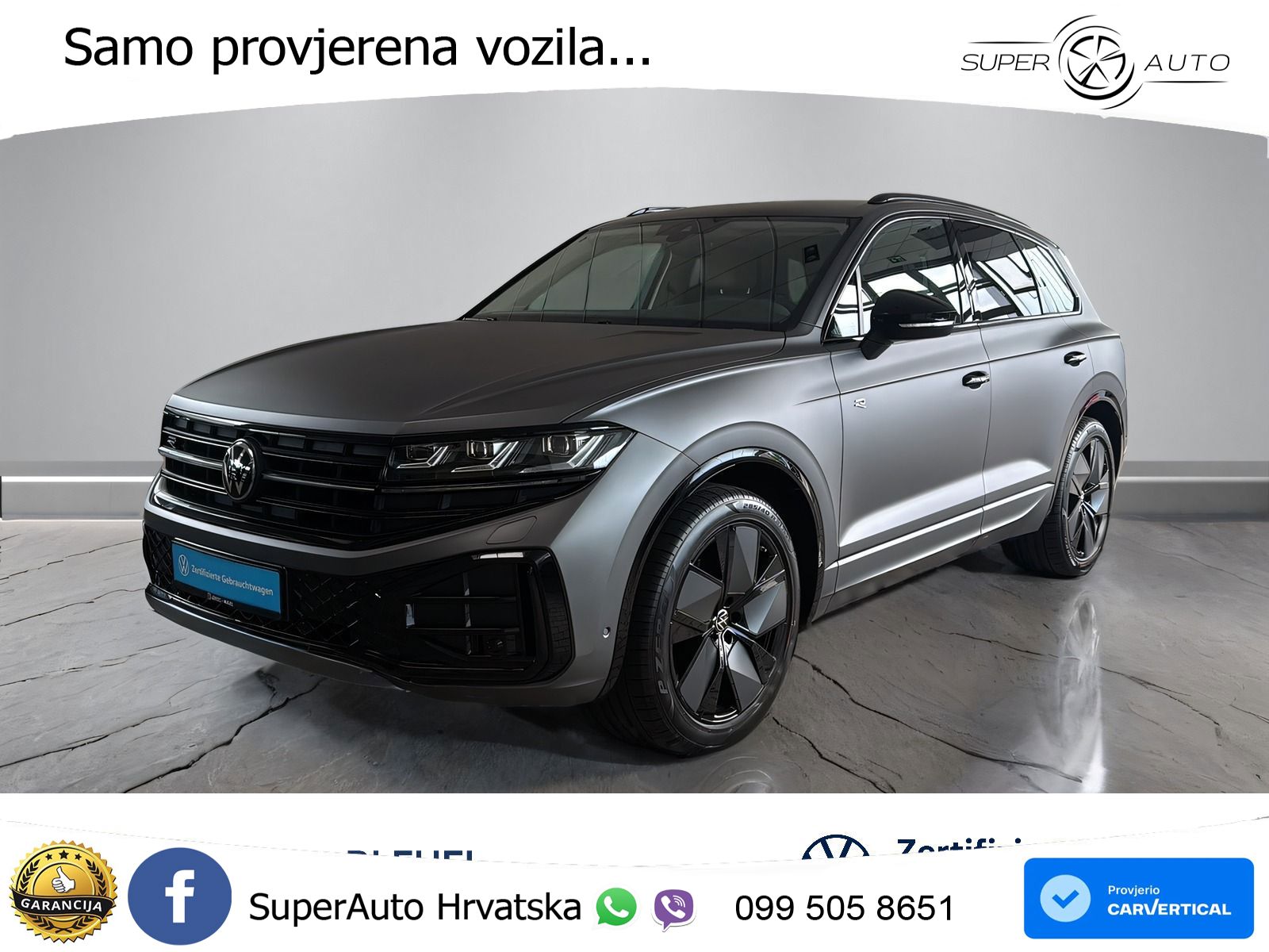 Volkswagen Touareg 3.0 V6 TDI (286 KS) 4MOTION Tiptronic ZRAČNI+ACC+4xGR SJED+KAM