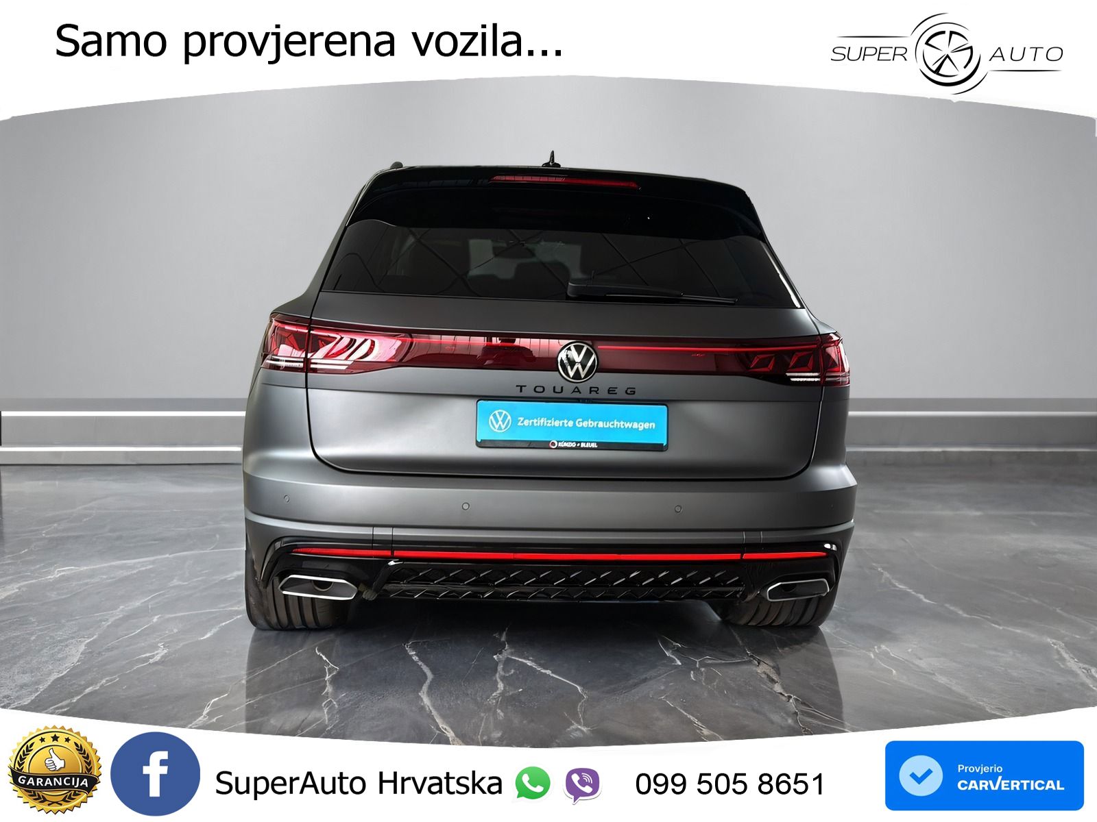 Volkswagen Touareg 3.0 V6 TDI (286 KS) 4MOTION Tiptronic ZRAČNI+ACC+4xGR SJED+KAM