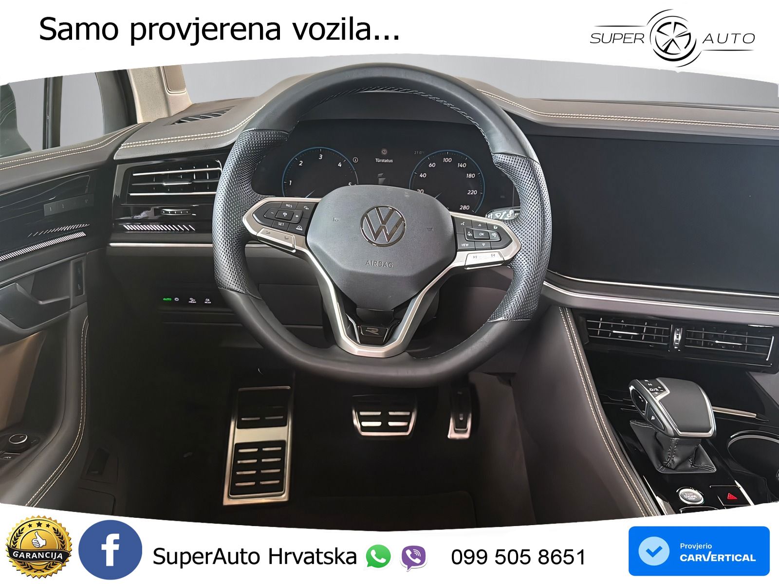 Volkswagen Touareg 3.0 V6 TDI (286 KS) 4MOTION Tiptronic ZRAČNI+ACC+4xGR SJED+KAM