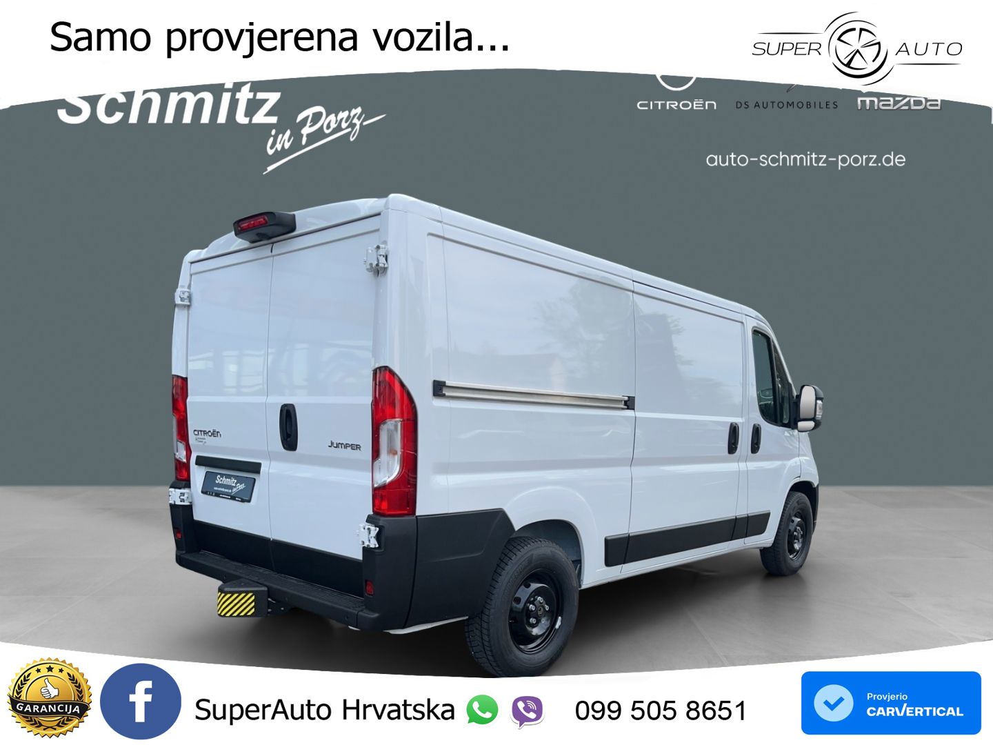 Citroën Jumper 3-Sitzer Kamera AHK ACAA Allwetterreifen 140 KS