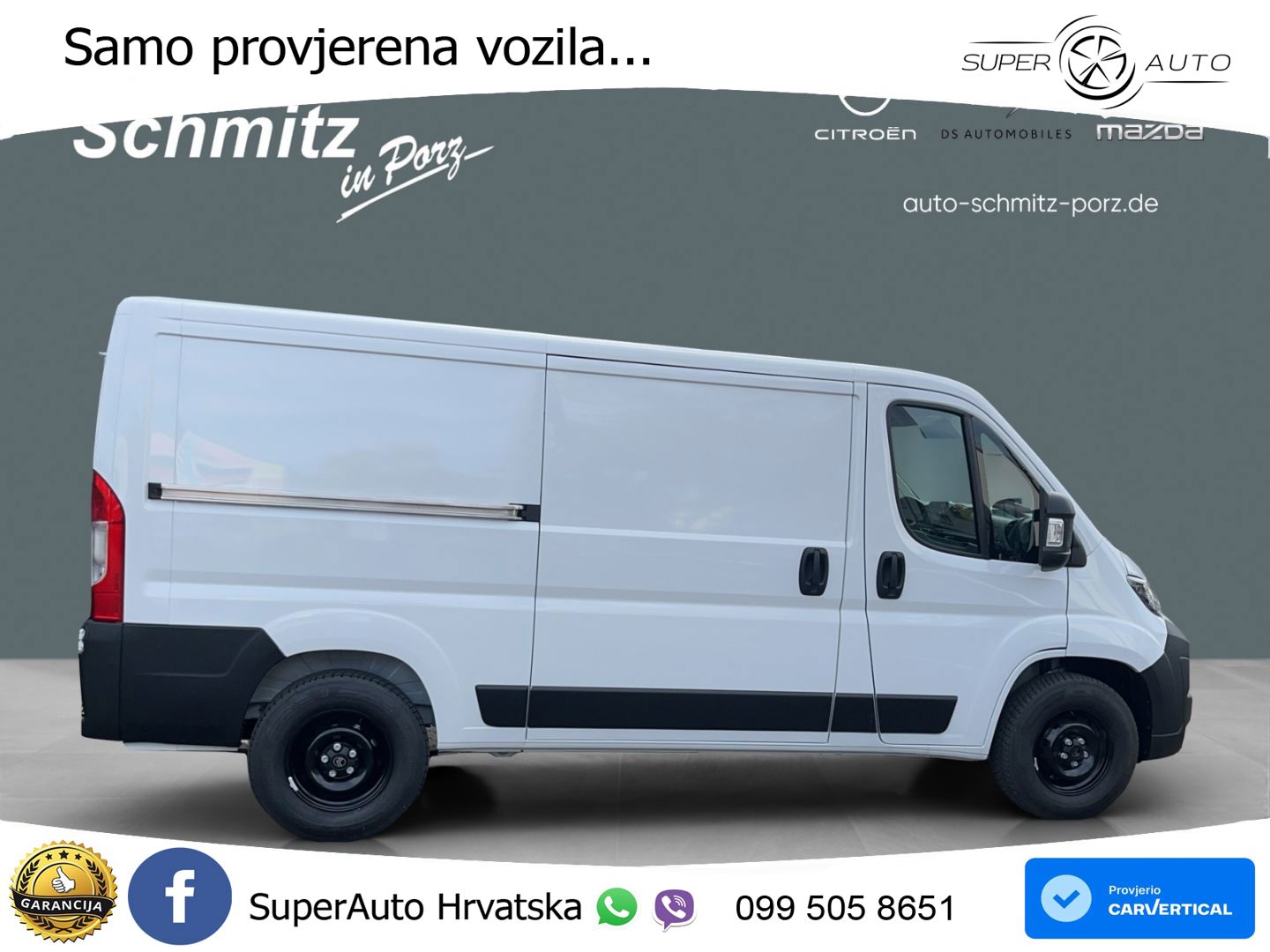 Citroën Jumper 3-Sitzer Kamera AHK ACAA Allwetterreifen 140 KS