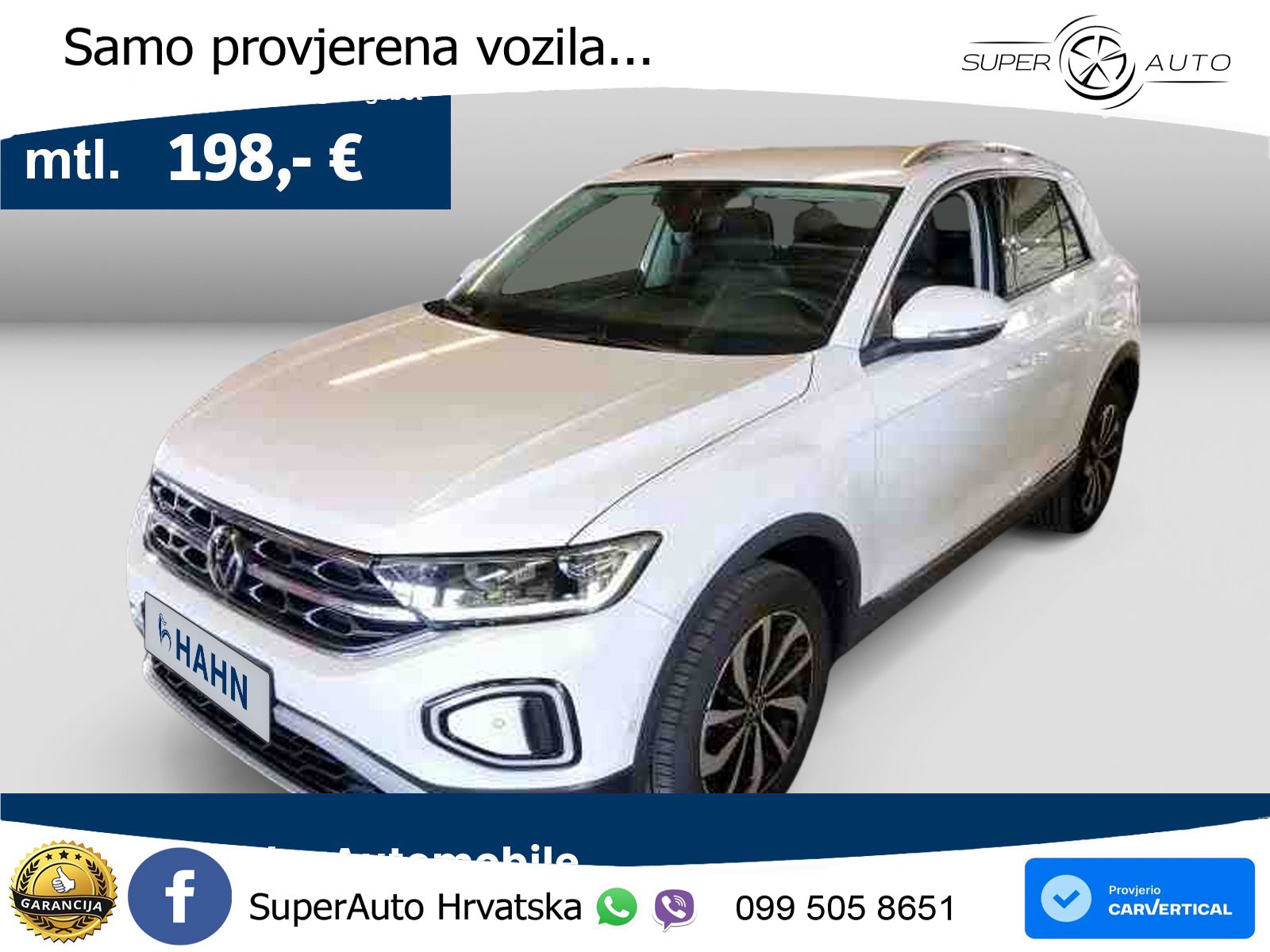 Volkswagen T-Roc 1.5 TSI (150 KS) DSG LED+GR SJED+ACC