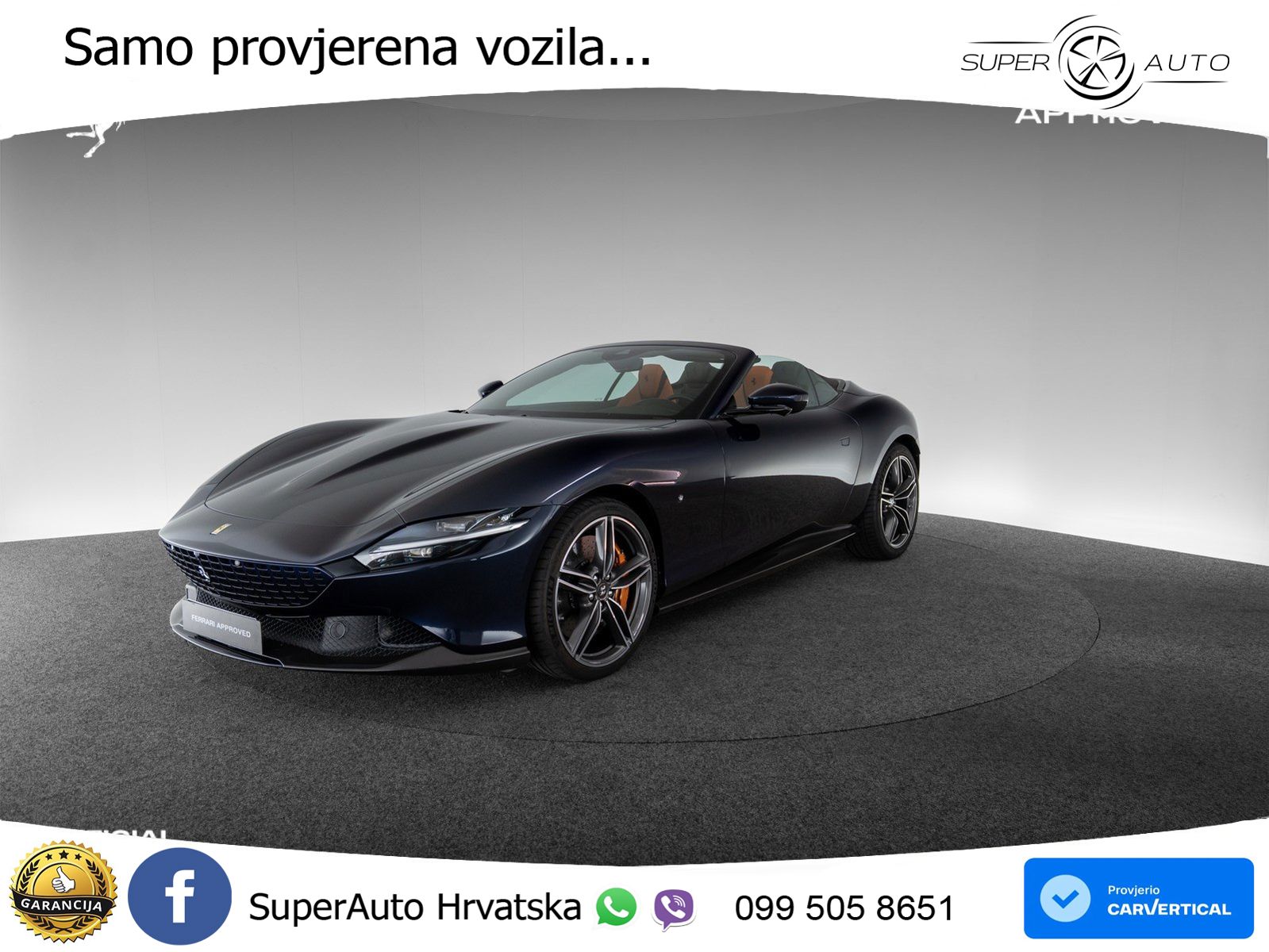 Ferrari Roma Spider 3.9 V8 (620 KS) F1 DCT LED+GR SJED+ACC