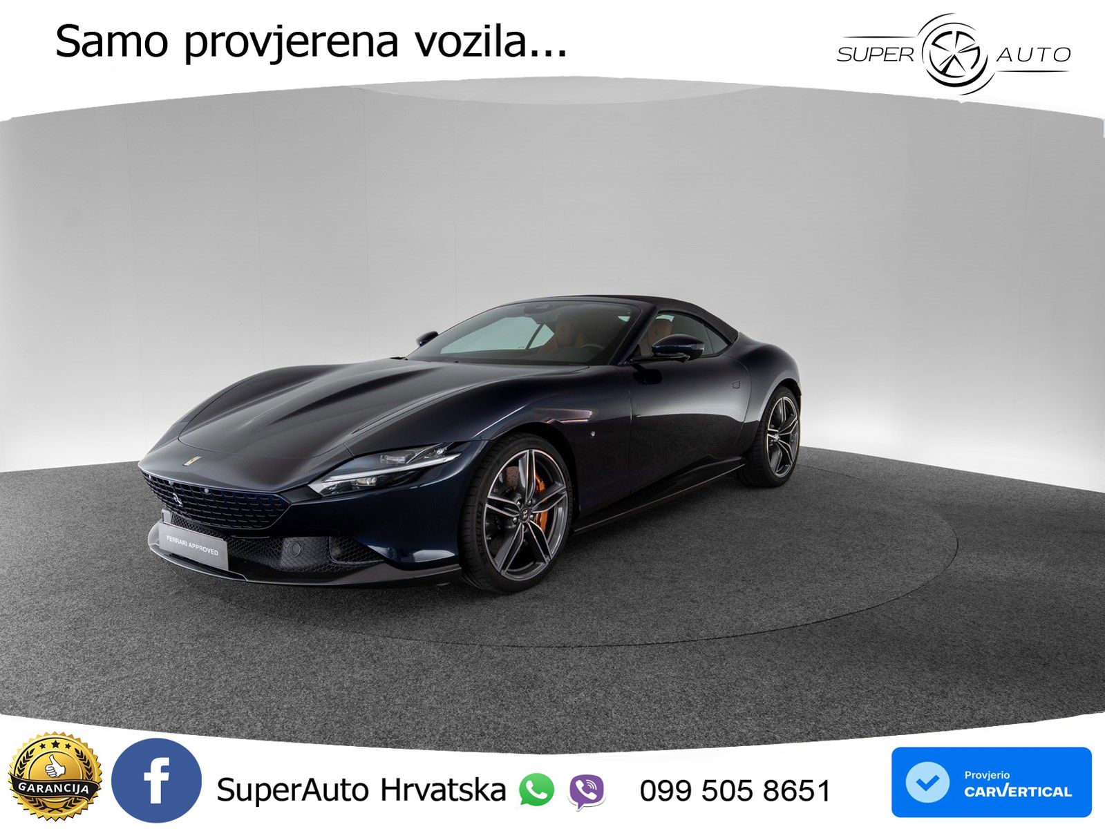 Ferrari Roma Spider 3.9 V8 (620 KS) F1 DCT LED+GR SJED+ACC