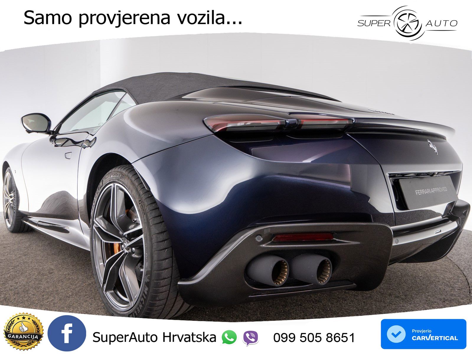 Ferrari Roma Spider 3.9 V8 (620 KS) F1 DCT LED+GR SJED+ACC