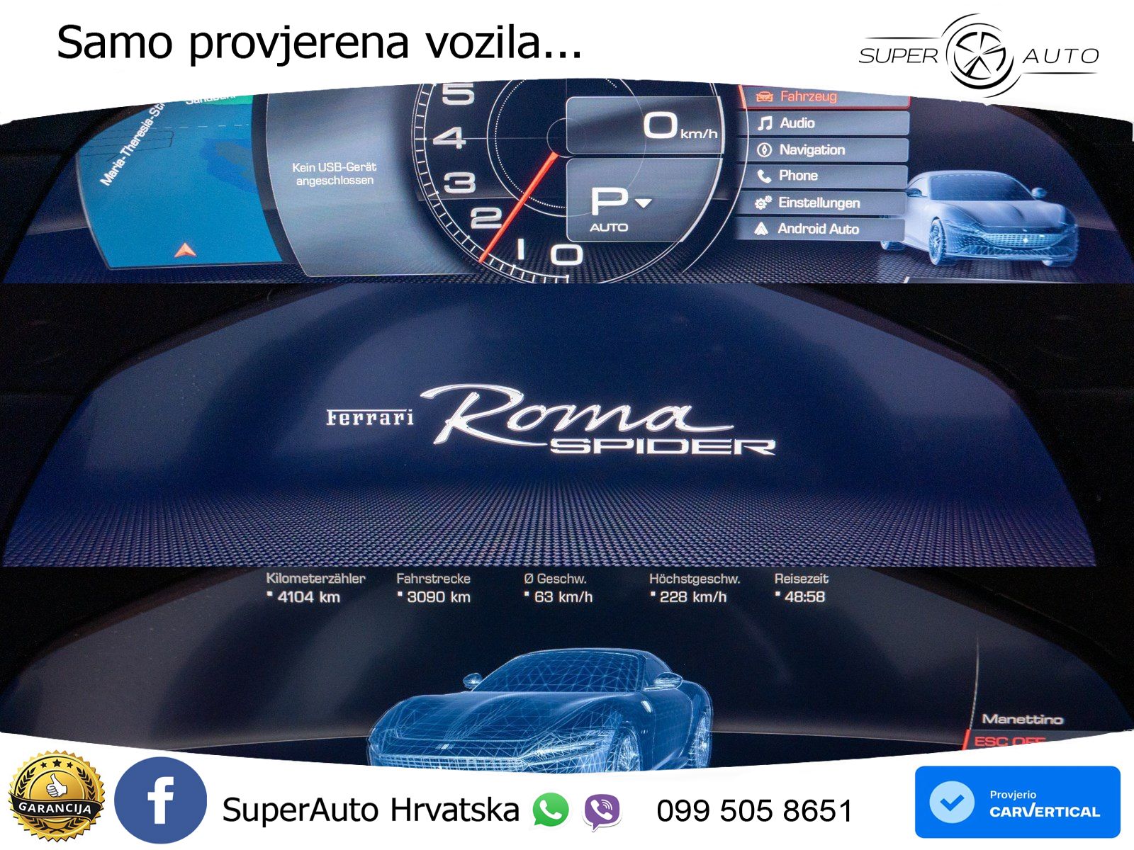 Ferrari Roma Spider 3.9 V8 (620 KS) F1 DCT LED+GR SJED+ACC