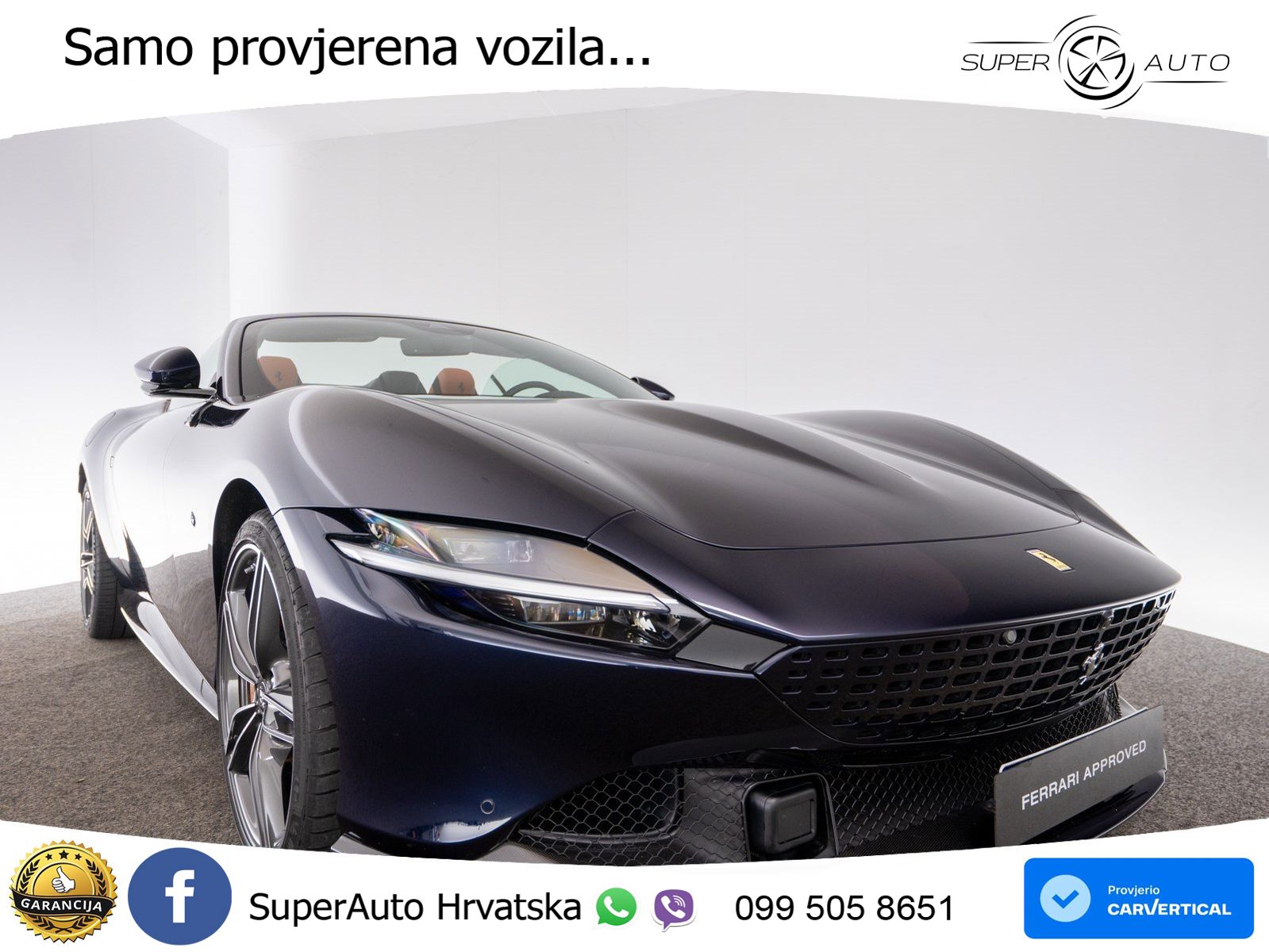 Ferrari Roma Spider 3.9 V8 (620 KS) F1 DCT LED+GR SJED+ACC