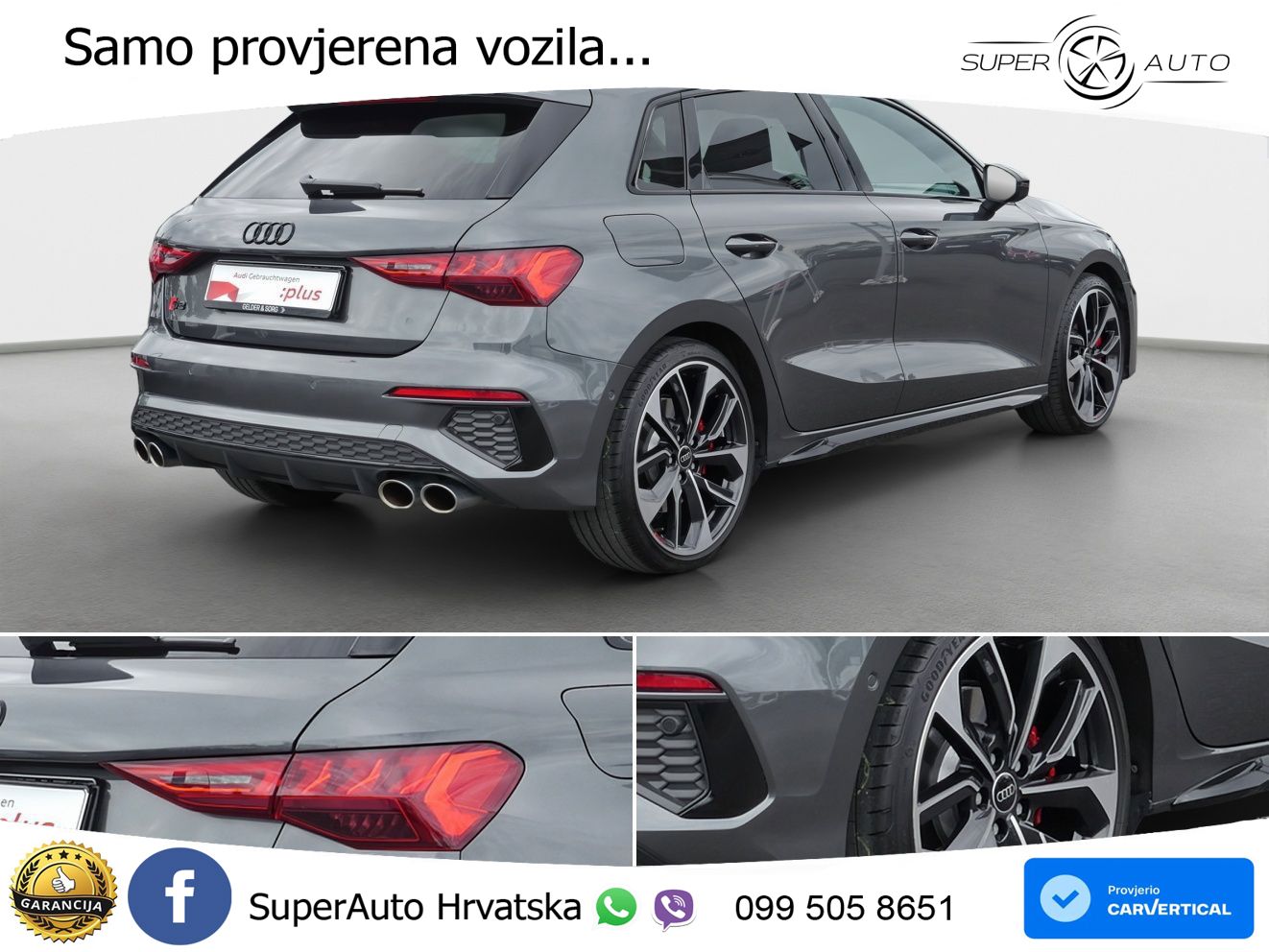 Audi S3 2.0 TFSI (310 KS) quattro S tronic MATRIX+GR SJED+KAM