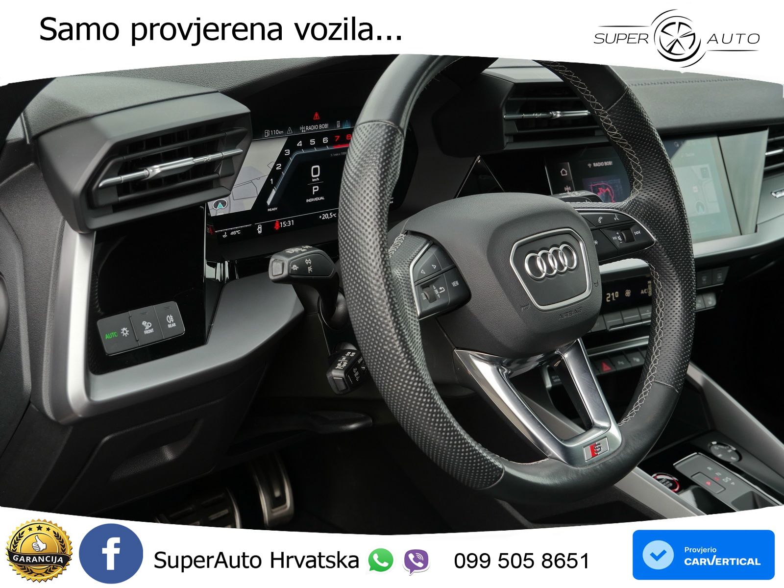 Audi S3 2.0 TFSI (310 KS) quattro S tronic MATRIX+GR SJED+KAM