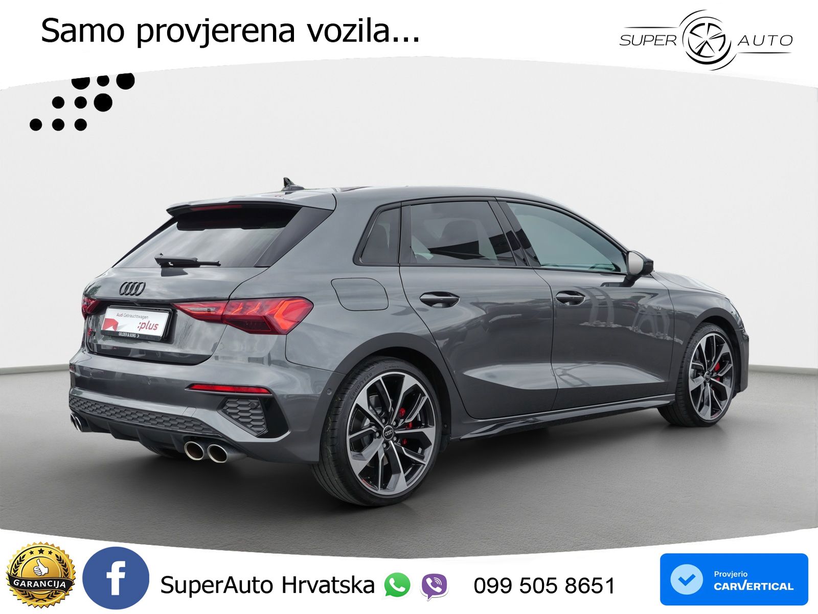 Audi S3 2.0 TFSI (310 KS) quattro S tronic MATRIX+GR SJED+KAM