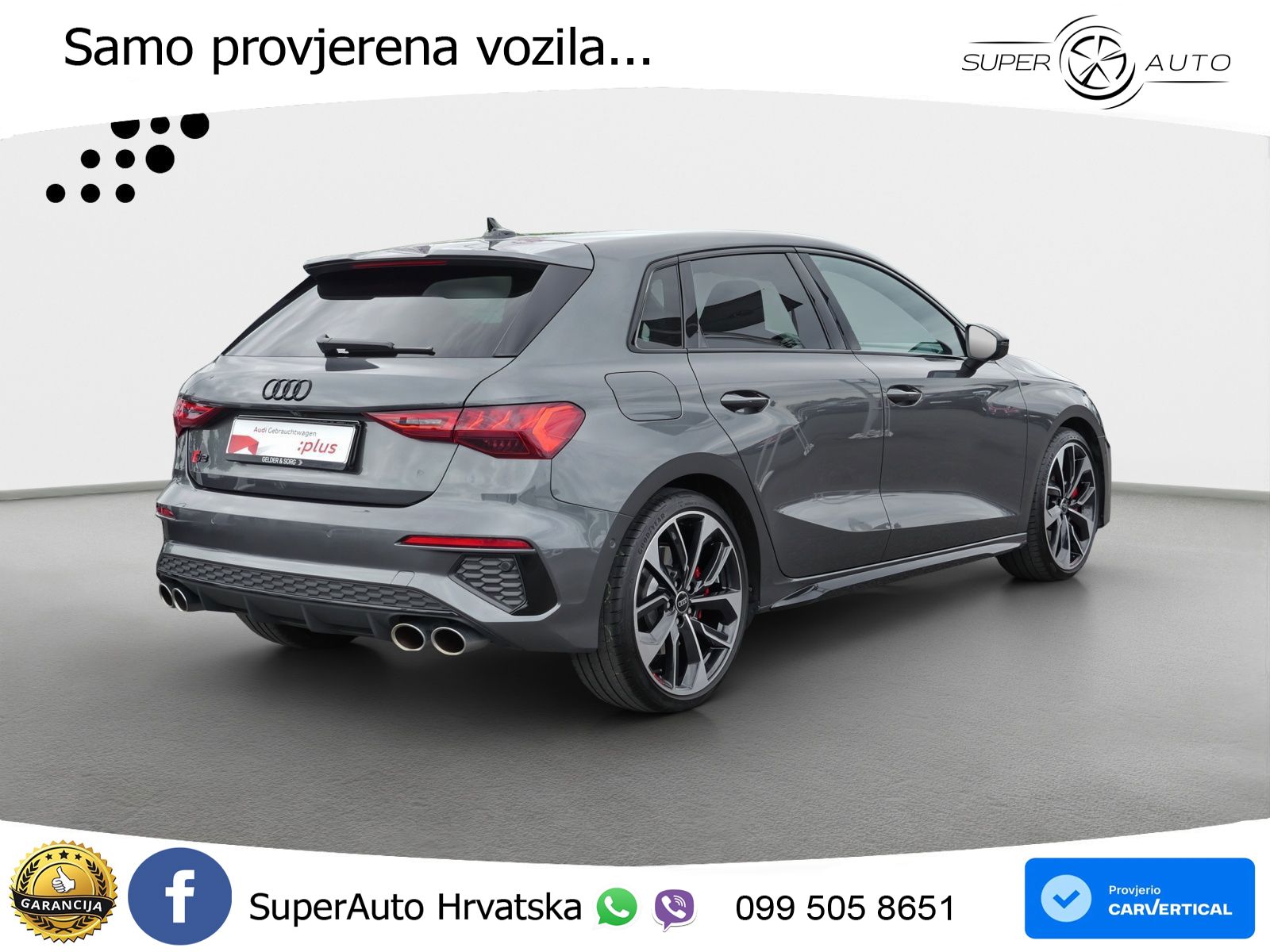 Audi S3 2.0 TFSI (310 KS) quattro S tronic MATRIX+GR SJED+KAM