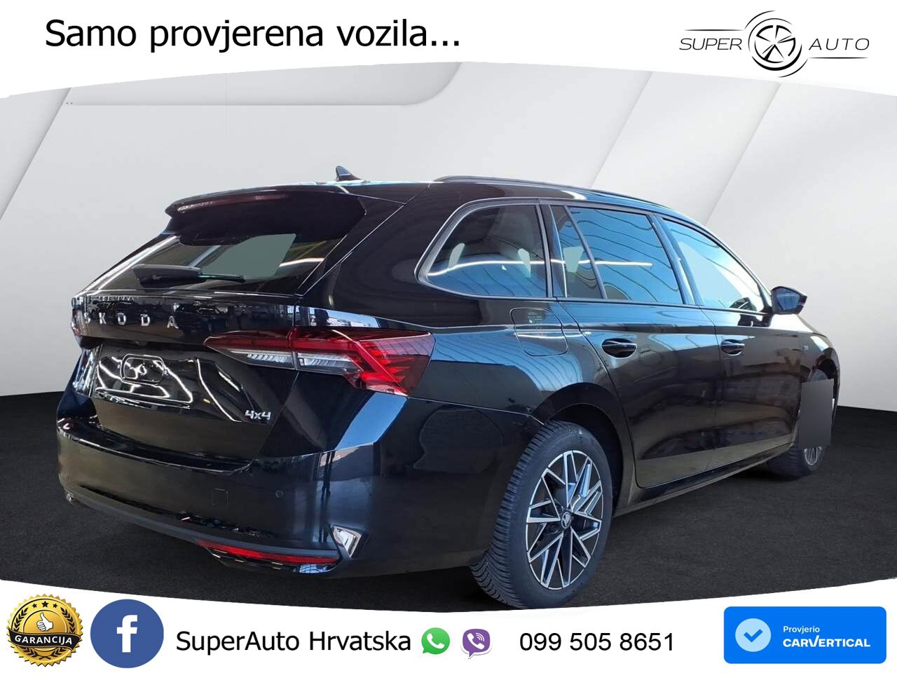 Škoda Octavia Combi 2.0 TSI (204 KS) 4x4 DSG LED+GR SJED+ACC