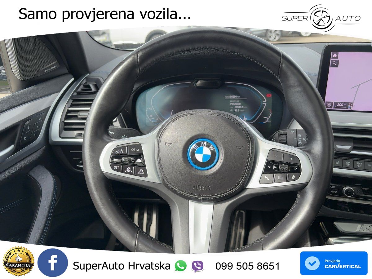 BMW iX3 80 kWh (286 KS) ACC+HEAD+GR SJED+360+PANO