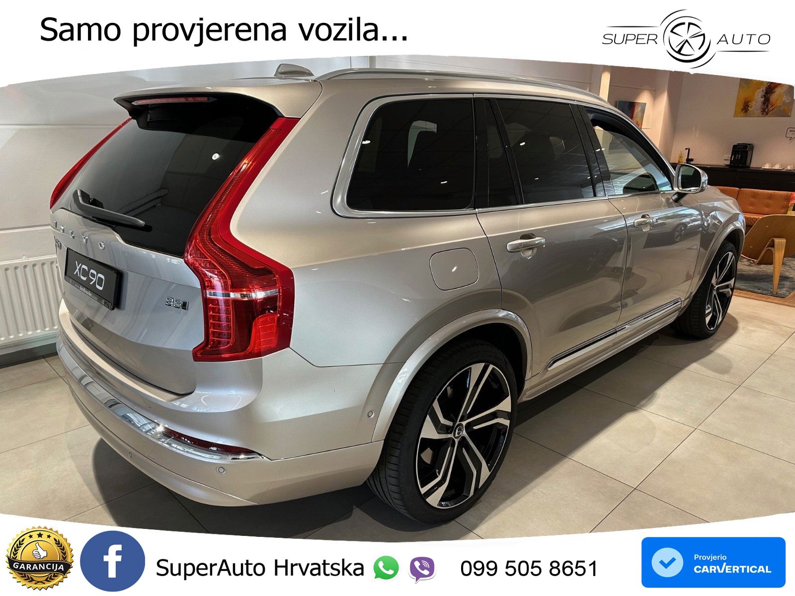 Volvo XC90 2.0 B5 Diesel AWD Automatic ACC+HEAD+4xGR SJED+360+PANO