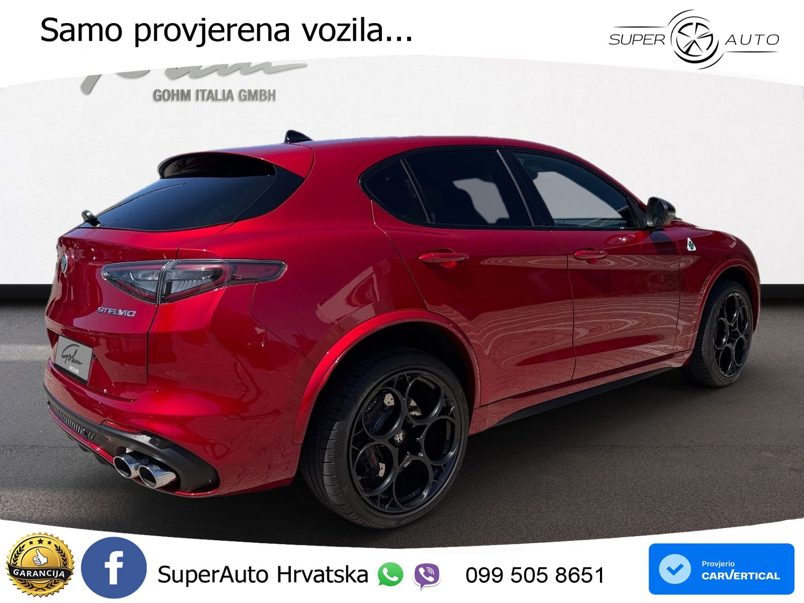 Alfa Romeo Stelvio Quadrifoglio 2.9 V6 Bi-Turbo (520 KS) Q4 Automatic MATRIX+GR SJED+KAM