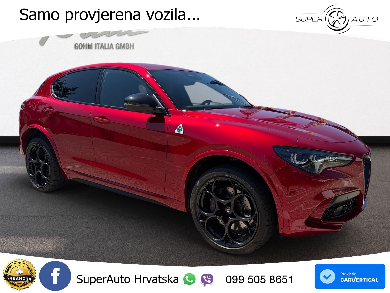 Alfa Romeo Stelvio Quadrifoglio 2.9 V6 Bi-Turbo (520 KS) Q4 Automatic MATRIX+GR SJED+KAM