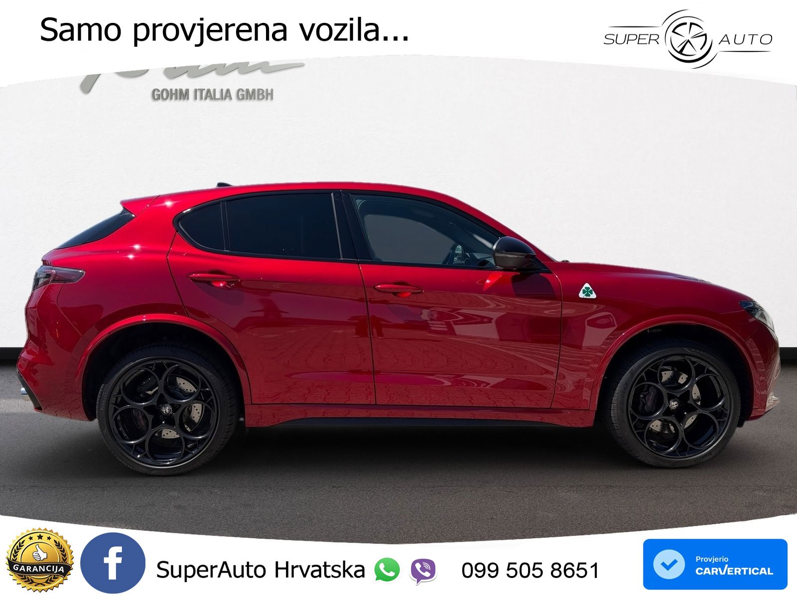 Alfa Romeo Stelvio Quadrifoglio 2.9 V6 Bi-Turbo (520 KS) Q4 Automatic MATRIX+GR SJED+KAM