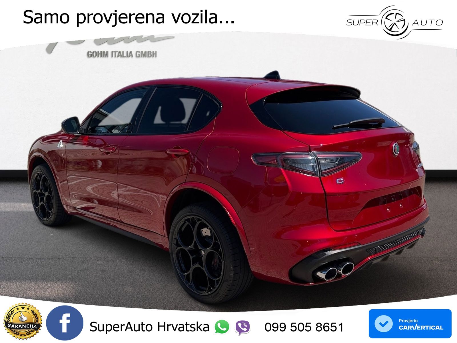 Alfa Romeo Stelvio Quadrifoglio 2.9 V6 Bi-Turbo (520 KS) Q4 Automatic MATRIX+GR SJED+KAM