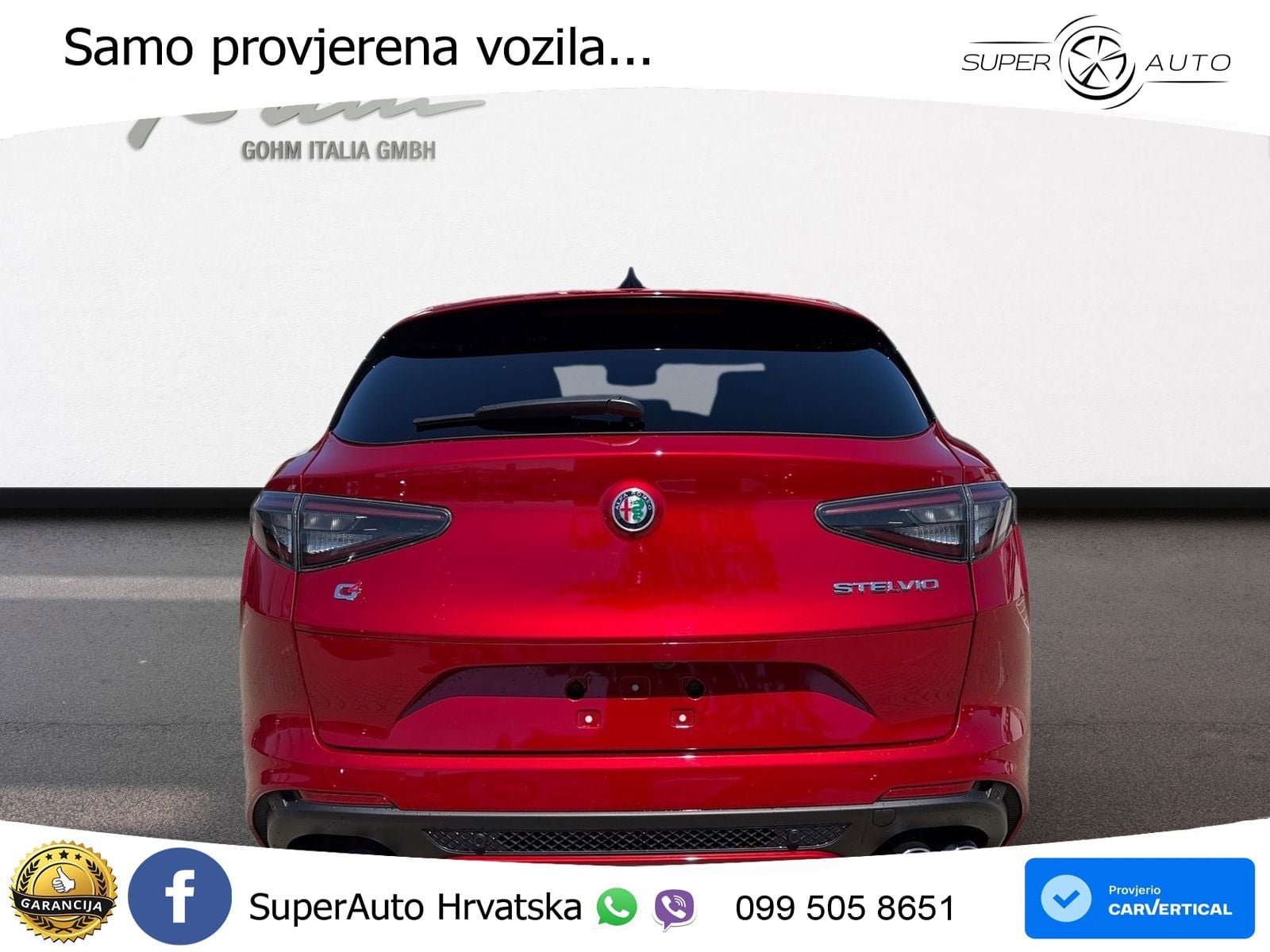Alfa Romeo Stelvio Quadrifoglio 2.9 V6 Bi-Turbo (520 KS) Q4 Automatic MATRIX+GR SJED+KAM
