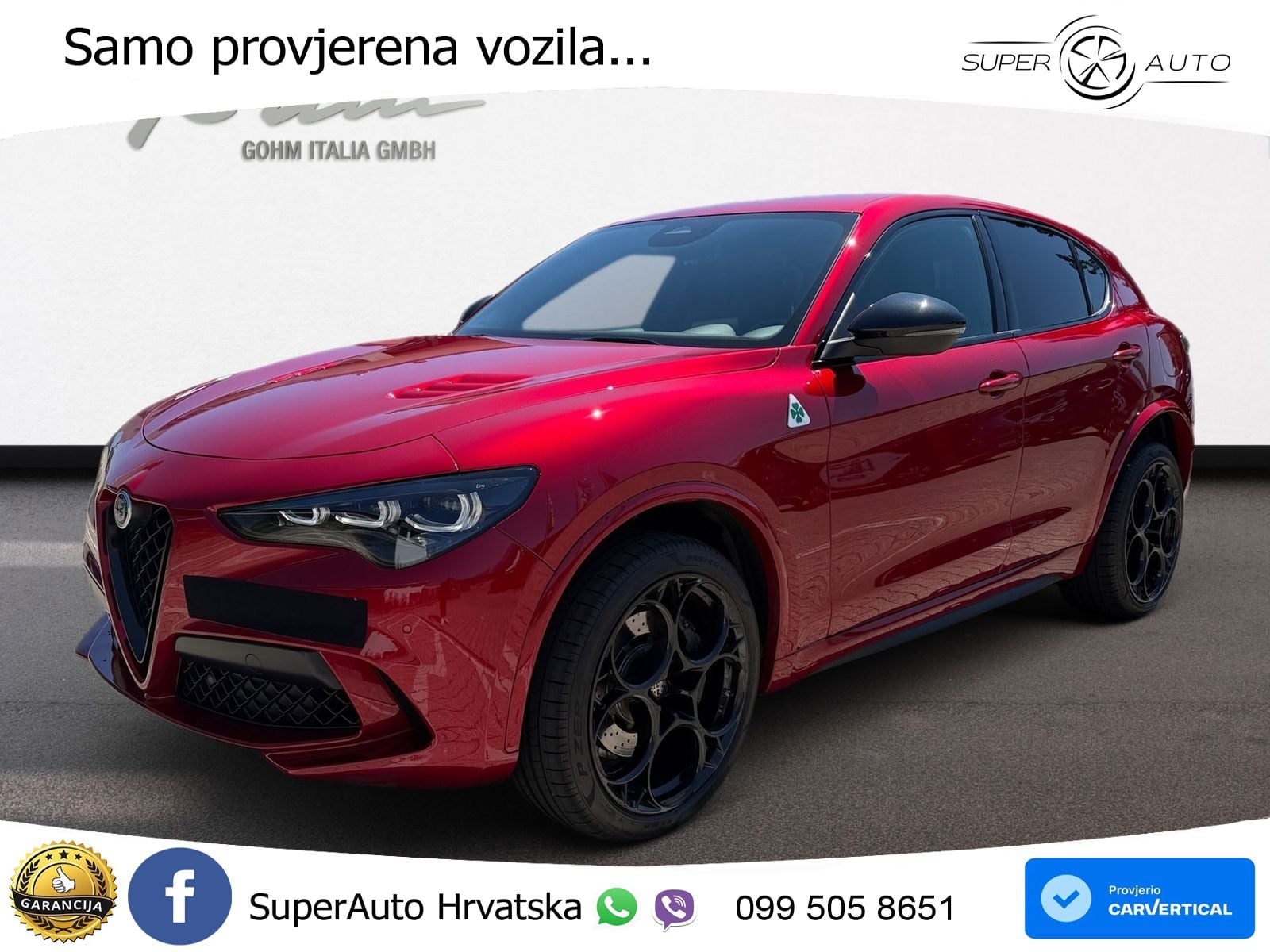 Alfa Romeo Stelvio Quadrifoglio 2.9 V6 Bi-Turbo (520 KS) Q4 Automatic MATRIX+GR SJED+KAM