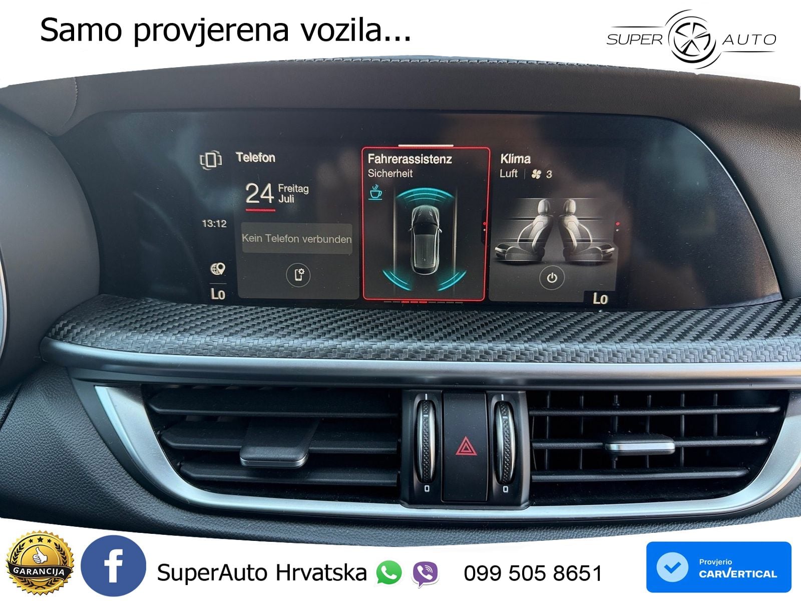 Alfa Romeo Stelvio Quadrifoglio 2.9 V6 Bi-Turbo (520 KS) Q4 Automatic MATRIX+GR SJED+KAM