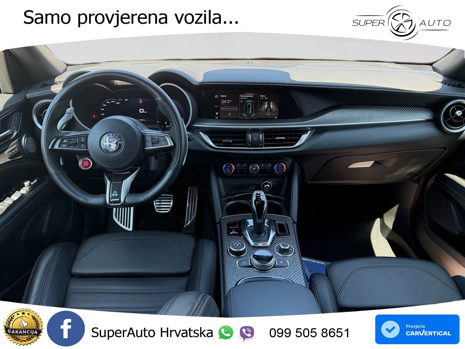 Alfa Romeo Stelvio Quadrifoglio 2.9 V6 Bi-Turbo (520 KS) Q4 Automatic MATRIX+GR SJED+KAM