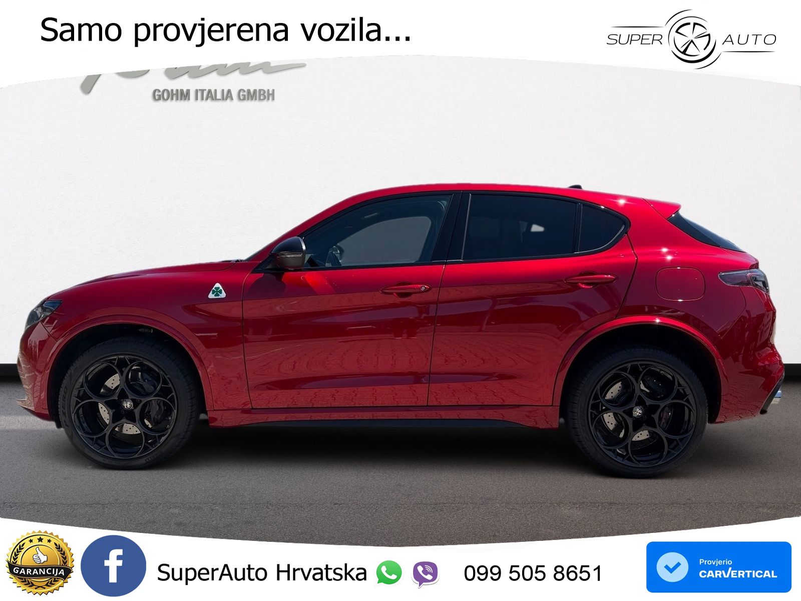 Alfa Romeo Stelvio Quadrifoglio 2.9 V6 Bi-Turbo (520 KS) Q4 Automatic MATRIX+GR SJED+KAM