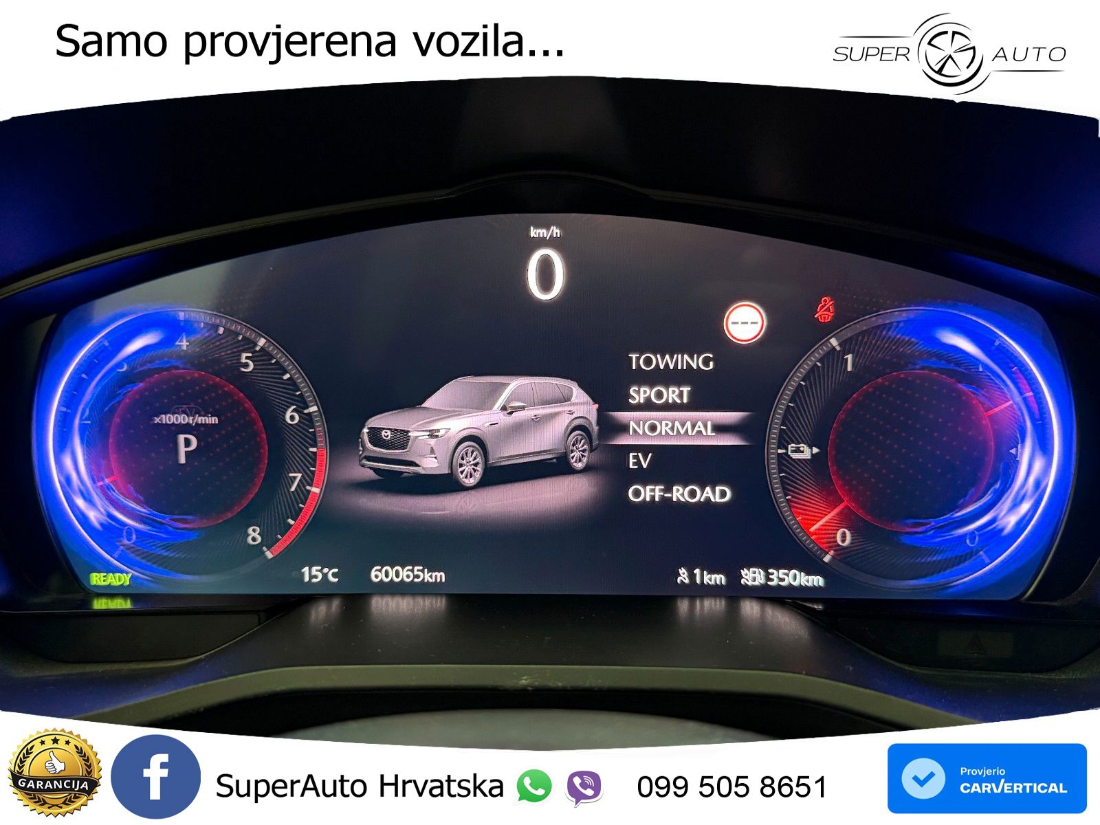 Mazda CX-60 2.5 e-Skyactiv (328 KS) AWD Automatic MATRIX+GR SJED+KAM