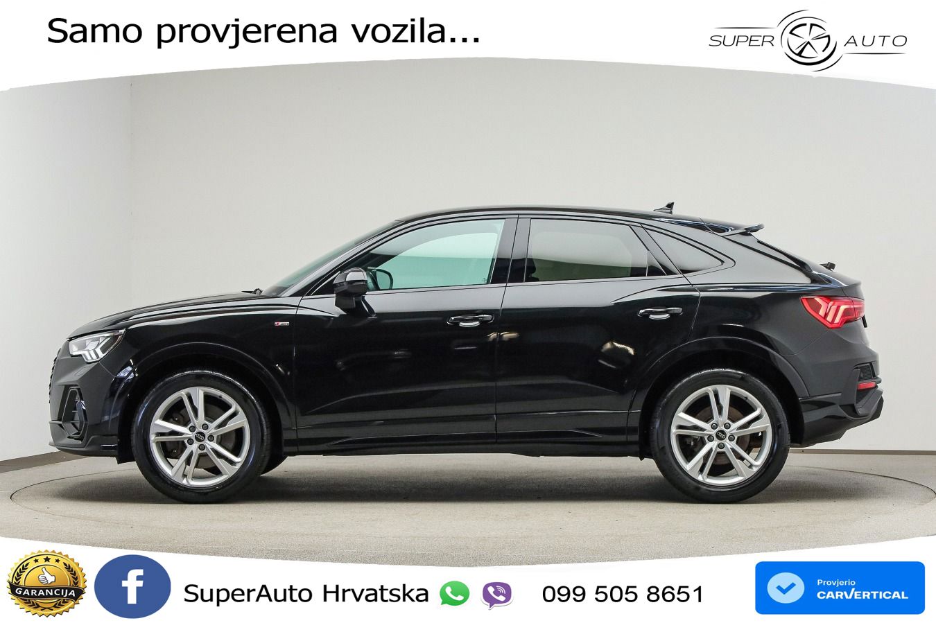 Audi Q3 II Sportback 45 TFSI (245 KS) quattro S tronic S line MATRIX+GR SJED+KAM
