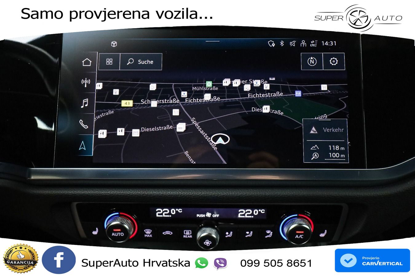 Audi Q3 II Sportback 45 TFSI (245 KS) quattro S tronic S line MATRIX+GR SJED+KAM
