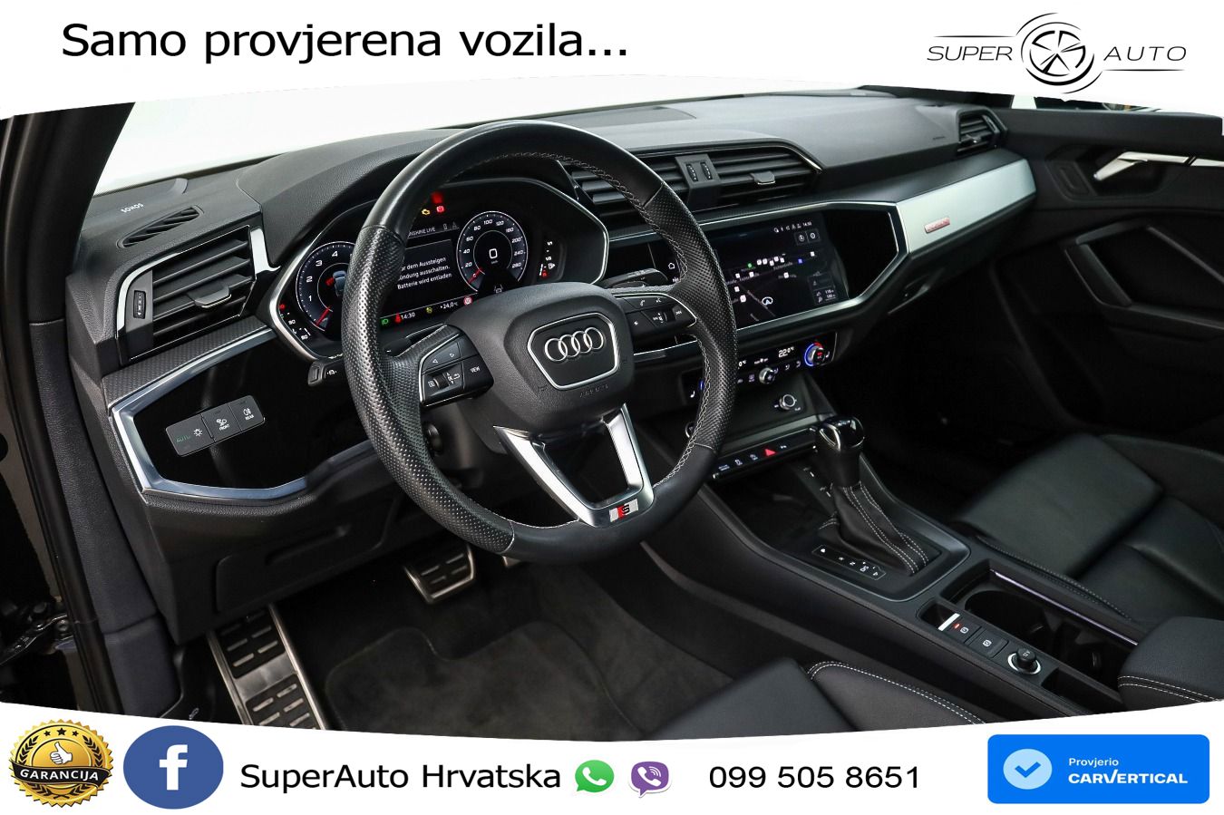 Audi Q3 II Sportback 45 TFSI (245 KS) quattro S tronic S line MATRIX+GR SJED+KAM