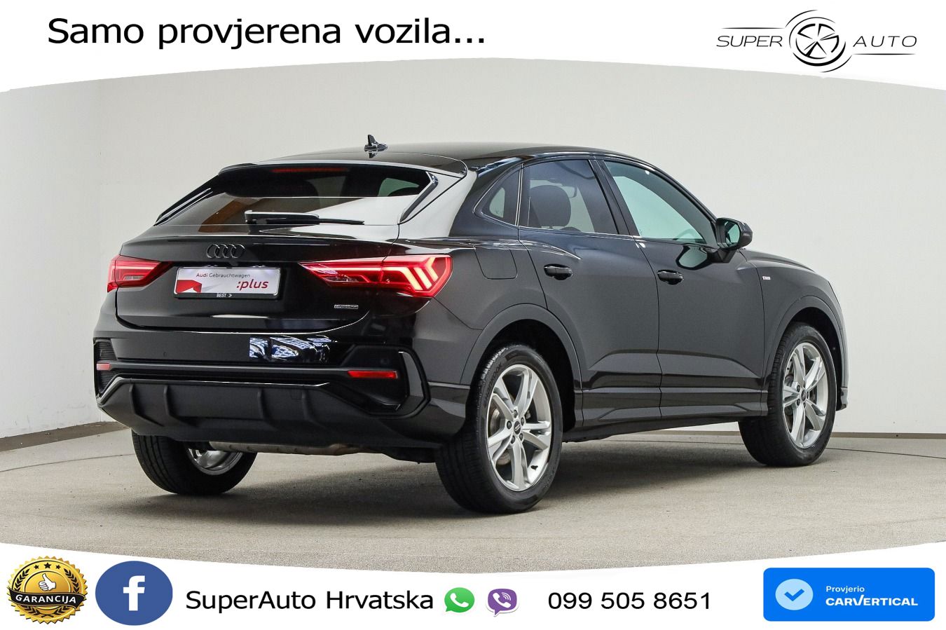 Audi Q3 II Sportback 45 TFSI (245 KS) quattro S tronic S line MATRIX+GR SJED+KAM