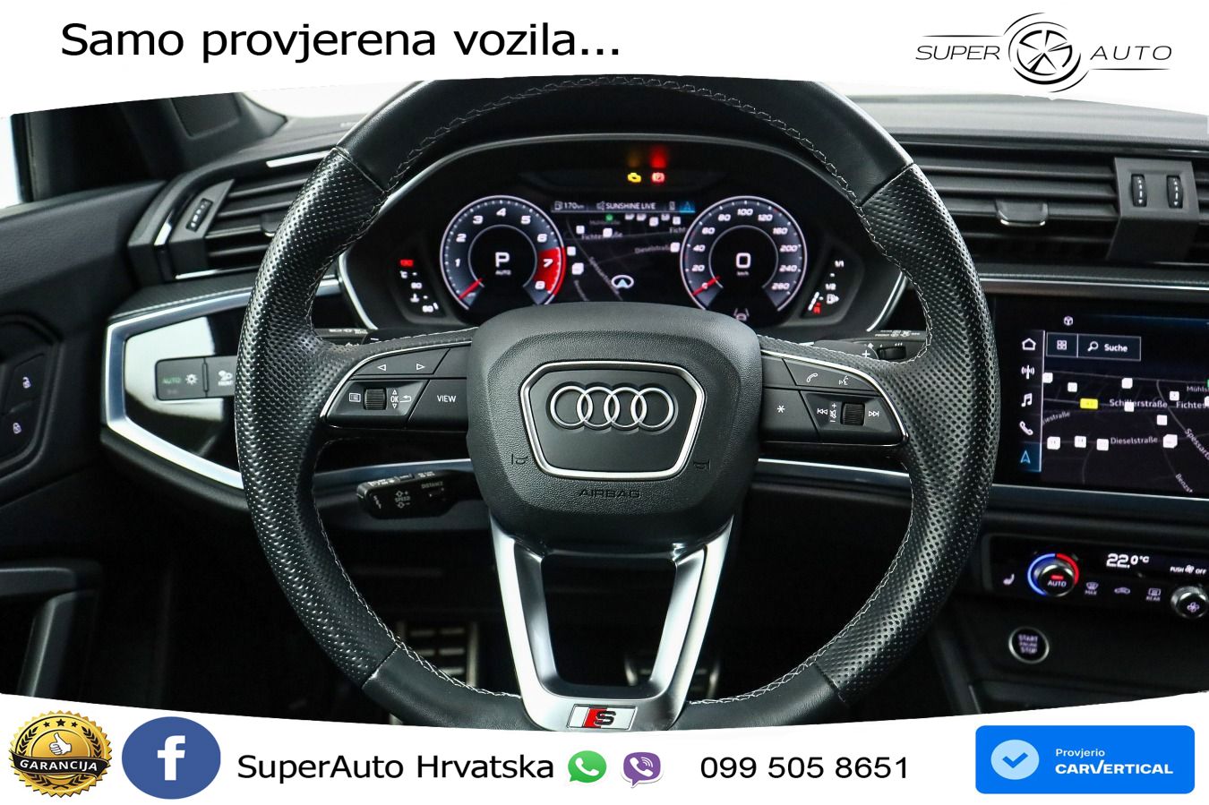 Audi Q3 II Sportback 45 TFSI (245 KS) quattro S tronic S line MATRIX+GR SJED+KAM