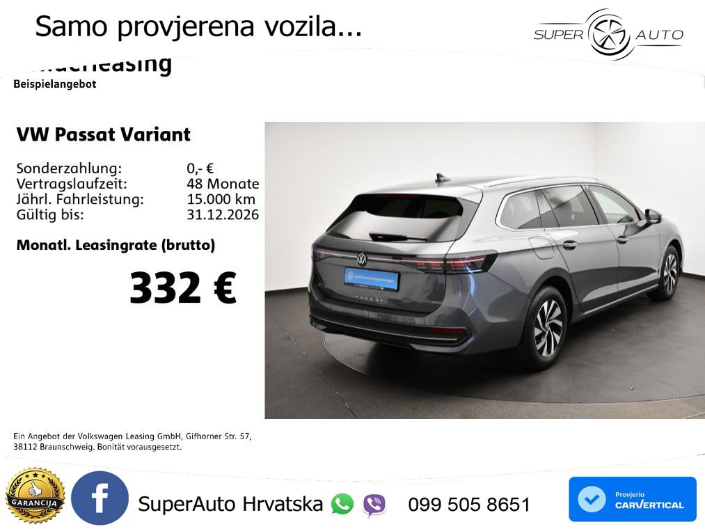 Volkswagen Passat Variant 2.0 TDI (122 KS) DSG Business LED+GR SJED+ACC