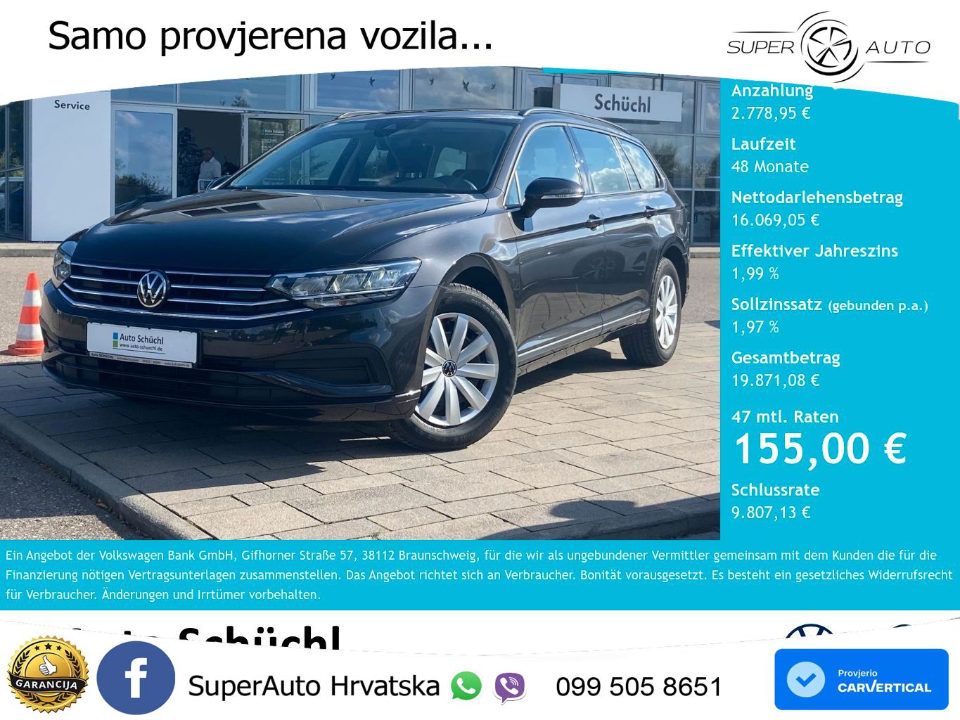 Volkswagen Passat Variant 2.0 TDI (122 KS) DSG LED+GR SJED+ACC