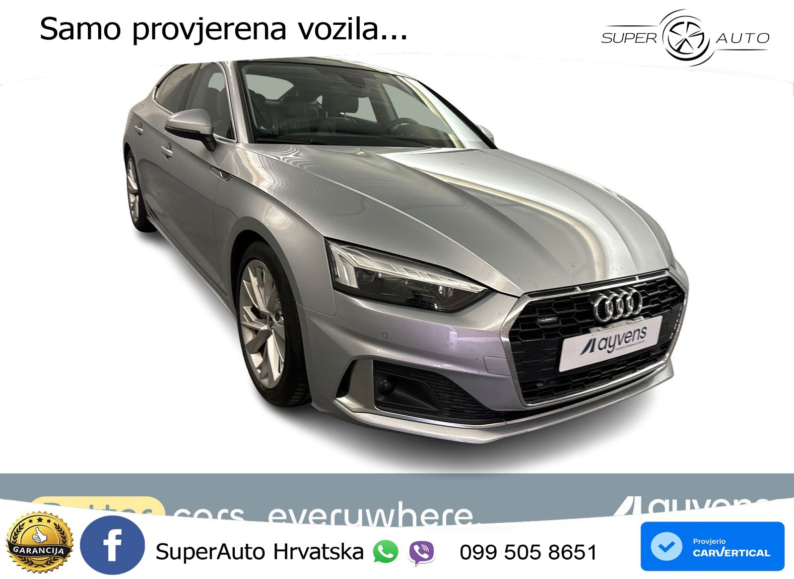 Audi A5 Sportback 40 TDI (204 KS) quattro S tronic advanced MATRIX+GR SJED+KAM