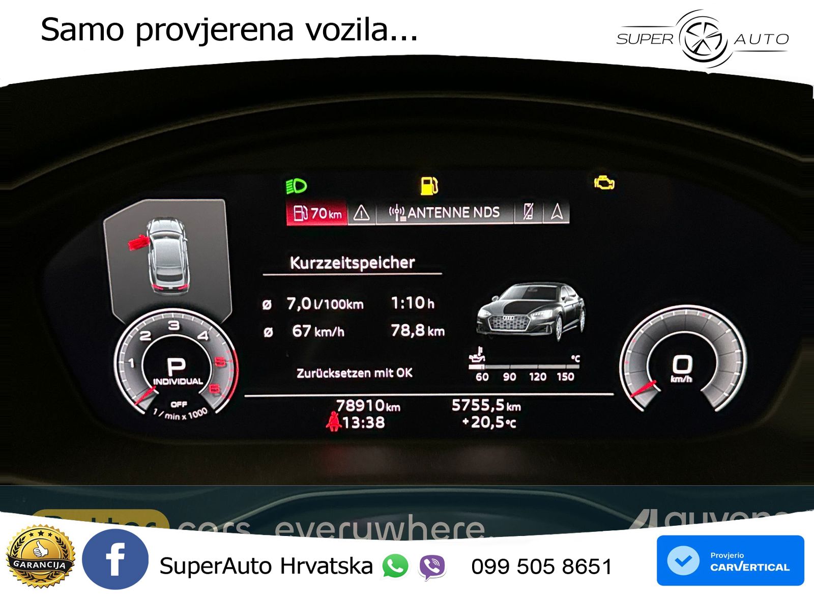 Audi A5 Sportback 40 TDI (204 KS) quattro S tronic advanced MATRIX+GR SJED+KAM