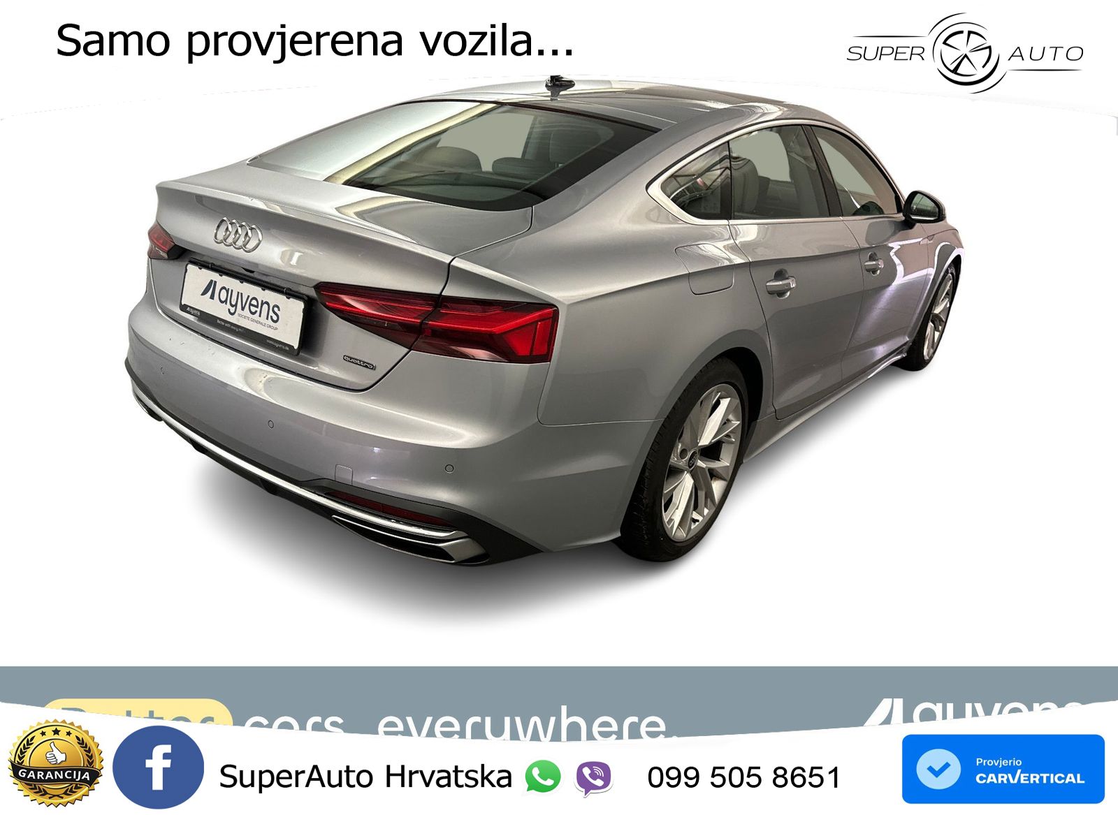 Audi A5 Sportback 40 TDI (204 KS) quattro S tronic advanced MATRIX+GR SJED+KAM