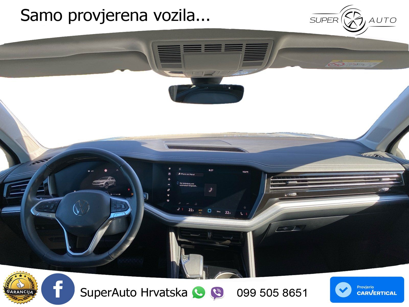 Volkswagen Touareg 3.0 V6 TDI (286 KS) 4MOTION Tiptronic ZRAČNI+ACC+GR SJED+KAM+PANO