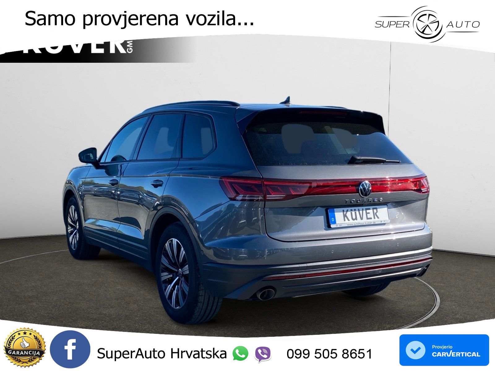 Volkswagen Touareg 3.0 V6 TDI (286 KS) 4MOTION Tiptronic ZRAČNI+ACC+GR SJED+KAM+PANO