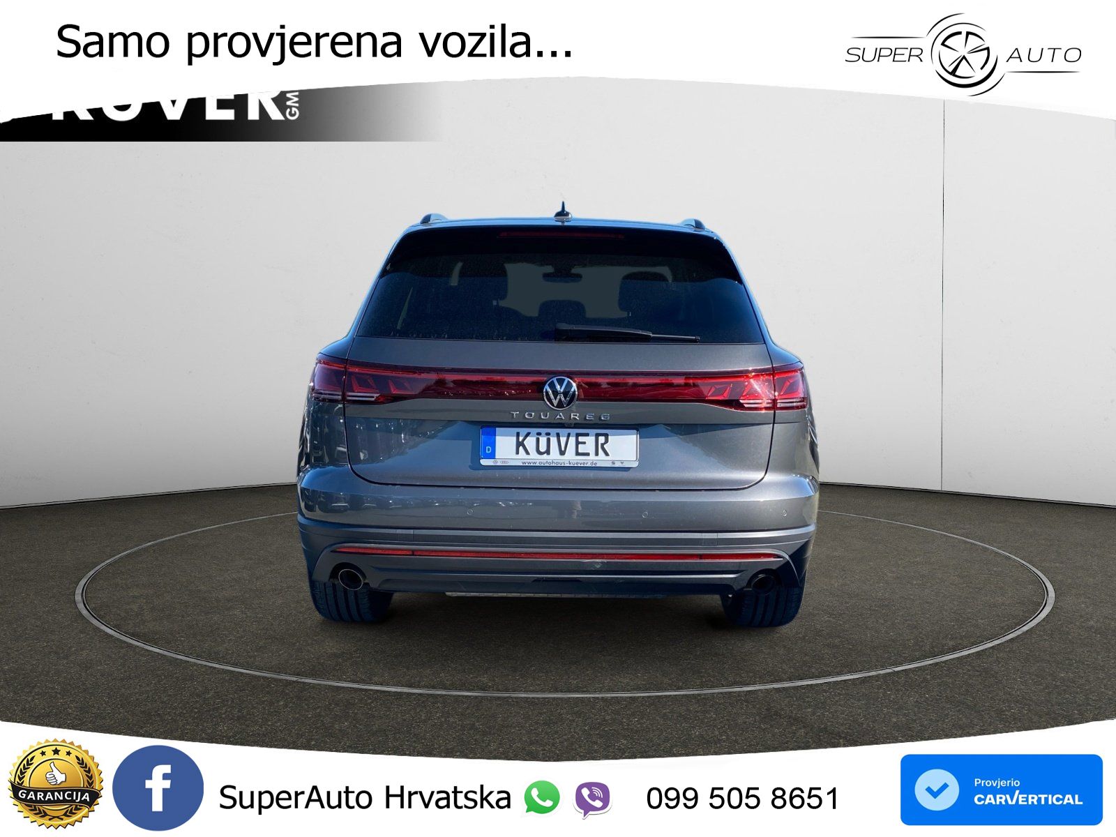 Volkswagen Touareg 3.0 V6 TDI (286 KS) 4MOTION Tiptronic ZRAČNI+ACC+GR SJED+KAM+PANO
