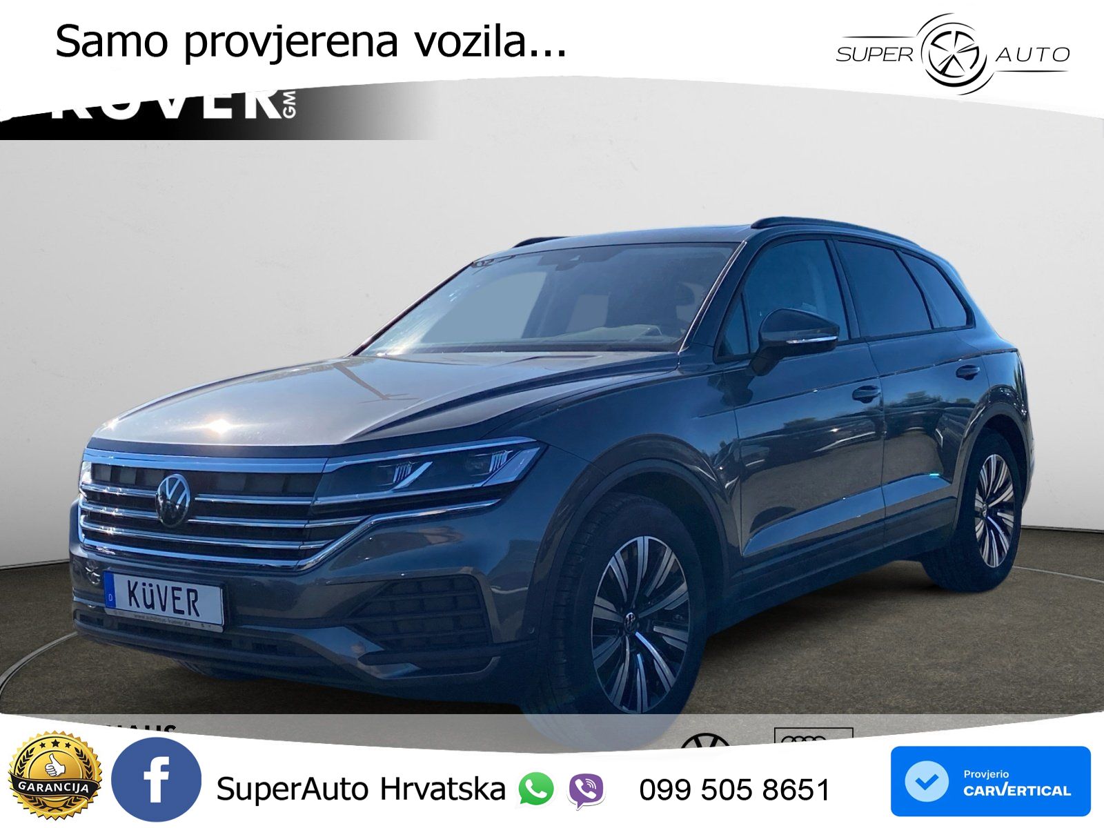 Volkswagen Touareg 3.0 V6 TDI (286 KS) 4MOTION Tiptronic ZRAČNI+ACC+GR SJED+KAM+PANO