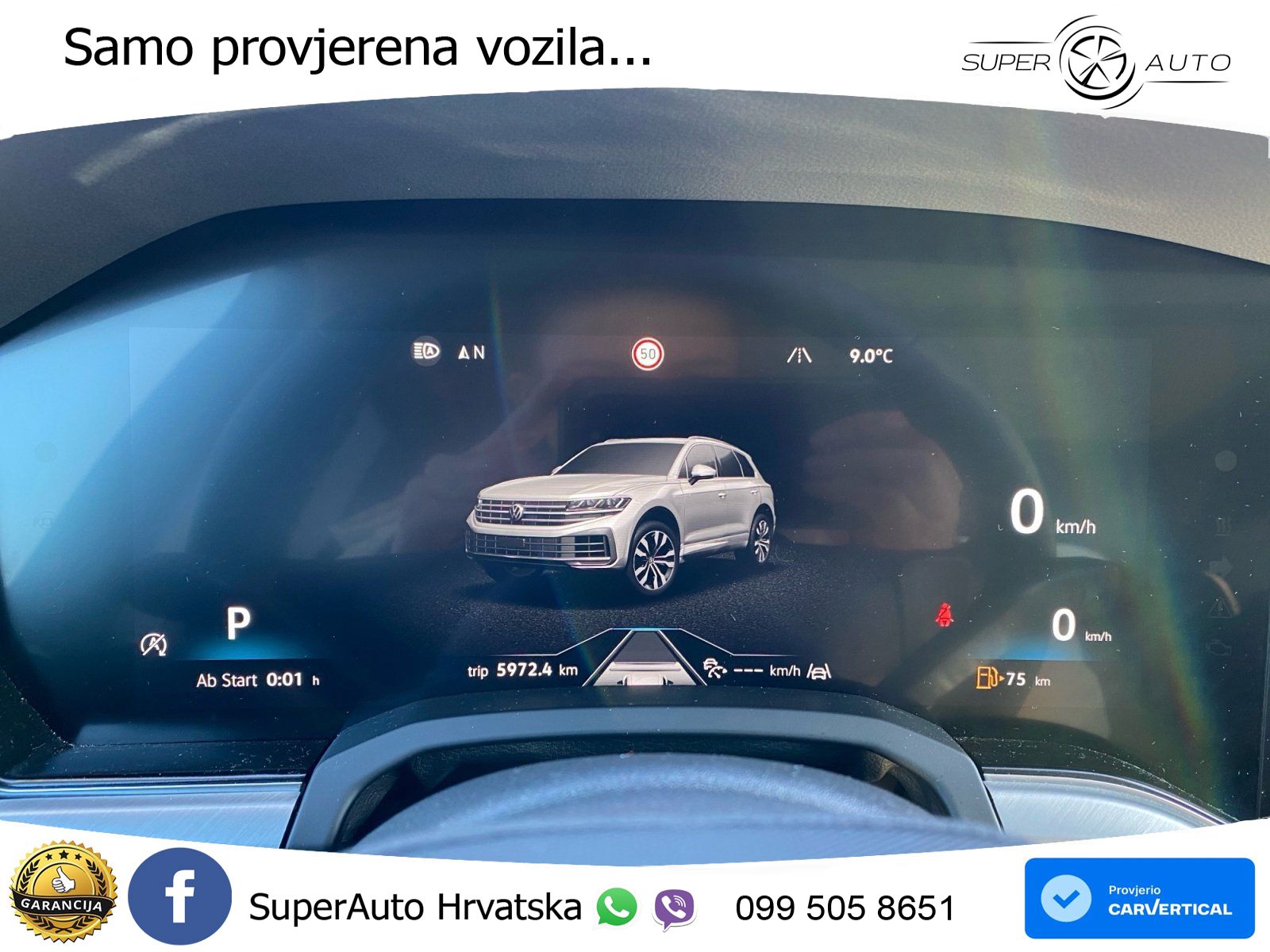 Volkswagen Touareg 3.0 V6 TDI (286 KS) 4MOTION Tiptronic ZRAČNI+ACC+GR SJED+KAM+PANO