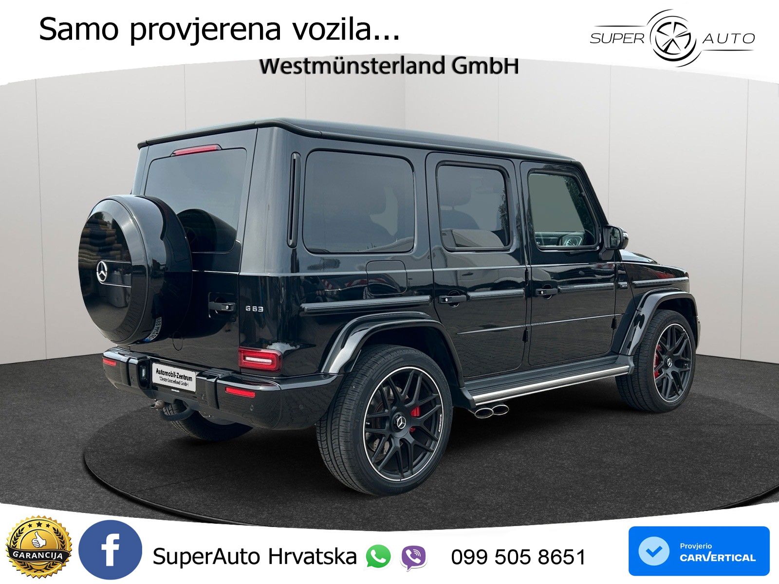 Mercedes AMG G 63 Long V8 (585 KS) 4MATIC 9G-TRONIC AMG SPEEDSHIFT TCT ZRAČNI+ACC+4xGR SJED+360