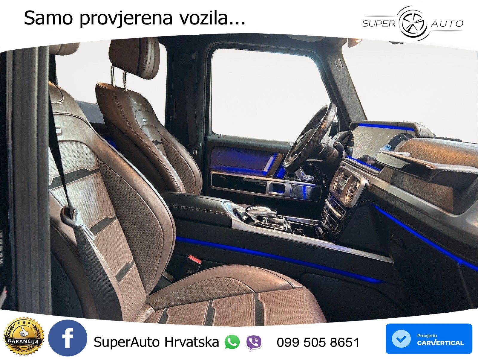 Mercedes AMG G 63 Long V8 (585 KS) 4MATIC 9G-TRONIC AMG SPEEDSHIFT TCT ZRAČNI+ACC+4xGR SJED+360